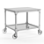 Industrial Style Rolling Bar Cart 3D model small image 6