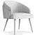 Sleek Modern Dining Chair 3D model small image 4