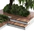 Outdoor Plant Collection: 58 Garden Pot, Tree, Palm, Bush, Fern, Grass, Wood Vase 3D model small image 4