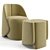 Elegant Baxter Keren Armchair 3D model small image 2