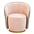 Ebe Contemporary Armchair: Sleek Design & Superior Comfort 3D model small image 2