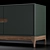 Modern Oak TV Console 3D model small image 2