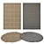 Versatile Set of 8 Rugs: No 350 3D model small image 1