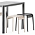 Elegant Dining Set: La Table & Palissade Stool 3D model small image 4