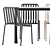 Sleek Dining Set: La Table and Palissade Chair 3D model small image 3