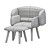 BoConcept Pouf: Comfort and Elegance 3D model small image 2