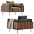 Sleek and Stylish Brasilia Armchair 3D model small image 3