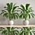 Green Oasis Indoor Plant Set 3D model small image 3