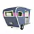 Title: Vintage-inspired Pet Trailers: Customizable & Stylish 3D model small image 15