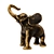 Majestic Elephant Sculpture 3D model small image 1