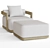 Modern Teak Lounge Chair: RH Prado 3D model small image 5