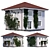 Classic Two-Storey House with Ivy 3D model small image 1
