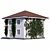 Classic Two-Storey House with Ivy 3D model small image 4