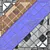 Brown Diamond Tiles: Seamless PBR Textures 3D model small image 6
