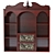 Elegant Sarantino Wall Cabinet 3D model small image 1