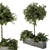 Garden Oasis: Outdoor Plant Set 3D model small image 1
