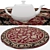 Versatile Round Rugs Set 3D model small image 3