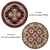 Versatile Round Rugs Set 3D model small image 5