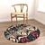 Round Rugs Set: Versatile and Realistic Designs 3D model small image 2