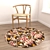 Round Rugs Set: Versatile and Realistic Designs 3D model small image 6