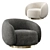 Elegant Brice Swivel Chair 3D model small image 1