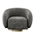 Elegant Brice Swivel Chair 3D model small image 2