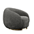 Elegant Brice Swivel Chair 3D model small image 4