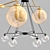 Claremont Glass Globe Chandelier: Elegant Illumination Solution 3D model small image 3