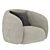 Sleek Dot Armchair: A Modern Marvel 3D model small image 1