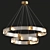 Glimmering Circle LED Pendant 3D model small image 3