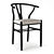 Elegant Robin Wishbone Chair 3D model small image 3