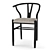 Elegant Robin Wishbone Chair 3D model small image 4