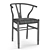 Elegant Robin Wishbone Chair 3D model small image 7