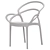 MILA Resin Outdoor Dining Chair 3D model small image 4