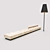 Elegant Bench with Floor Lamp 3D model small image 2
