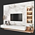 Elegant TV Wall Set - Minh Tri 3D model small image 2