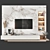 Elegant TV Wall Set - Minh Tri 3D model small image 6