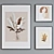 Modern Plant Picture Frame Set 3D model small image 3