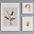 Modern Plant Picture Frame Set 3D model small image 4