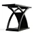 Exotic Espresso X-Shape Console 3D model small image 5