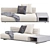 Stylish Minotti Sofa Roger: Modern Comfort 3D model small image 3