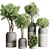 61 Concrete Vase Pot Collection 3D model small image 1