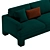 Luxury Brass Leg Sofa | Stylish Design | Comfortable & Elegant 3D model small image 2
