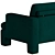 Luxury Brass Leg Sofa | Stylish Design | Comfortable & Elegant 3D model small image 5