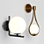 Sleek Globe Sconce 3D model small image 2