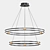 Modern Aluminum Annular Pendant Lamp 3D model small image 1