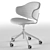 Holly Upholstered Home Office Chair 3D model small image 5