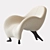 Organic Bouclé Papageno Chair 3D model small image 1