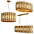 Golden Glow Pendant Lighting Collection 3D model small image 1