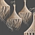 Rattan Hanging Chandelier 3D model small image 1
